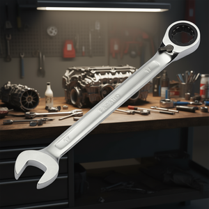 Llave Combinada Fasano de 17 mm con Mecanismo de Trinquete para Reparación Automotriz - Product Image 3