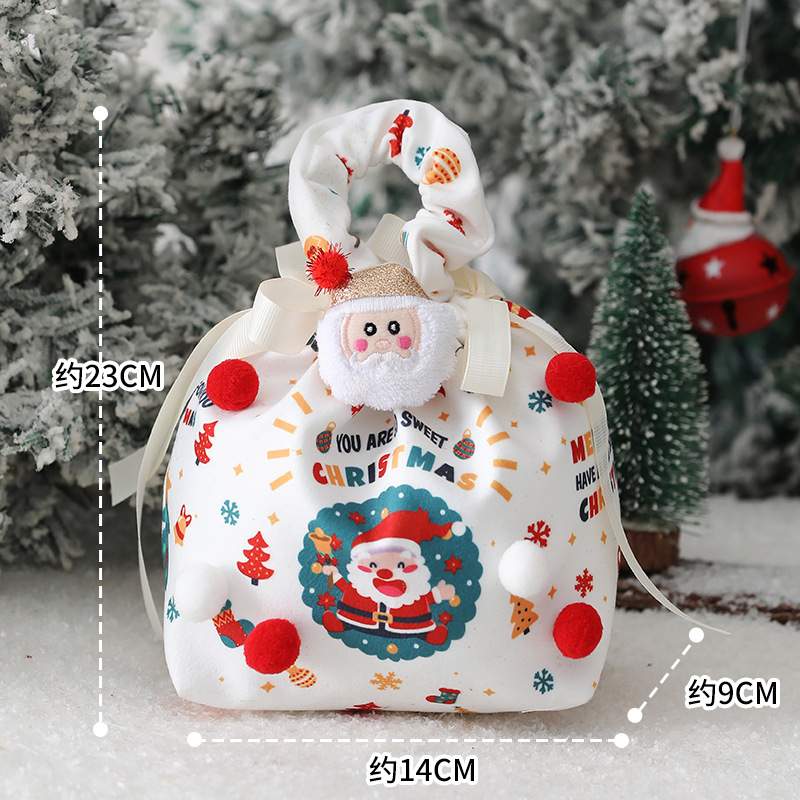 Ciondolo babbo natale grande + babbo natale (stile palla di pelo)
