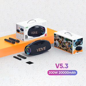 VIDVIE Ngoài Trời Di Động Patio IPX6-Level Không Thấm Nước Điều Khiển Từ Xa 200W TWS Đảng Karaoke Loa Không Dây Với Kép Microphone - Product Image 1
