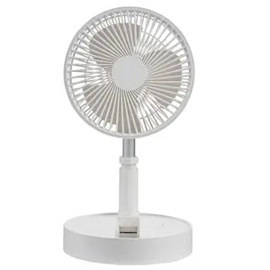 Foldable Fan with Adjustable Height Rechargeable USB Fan For Home and Office and Travel Fan