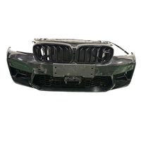 Conjunto Completo de Parachoques Delantero para BMW M5 F90 2018-2023 LHD, Parachoques Delantero Estilo M Original con Rejillas y Faros Antiniebla, Juego Completo