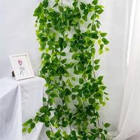 Plante Artificielle 1,8 m, Saule Pleureur à Toucher Réel pour Décoration Murale et Plafond Intérieur/Extérieur