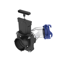Rinceur de réservoir de camping-car avec vanne à opercule et anti-retour - Accessoires pour camping-car pour le nettoyage des réservoirs d'eaux usées - Contrôle des odeurs et entretien des capteurs