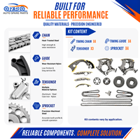 Kit de chaîne de distribution pour Audi A4 B7 A6 C6 A8 D3 Quattro Avant 4F5 AUK BKH BDW BPK 15 pièces 06E109229A Pièces de rechange pour distribution moteur