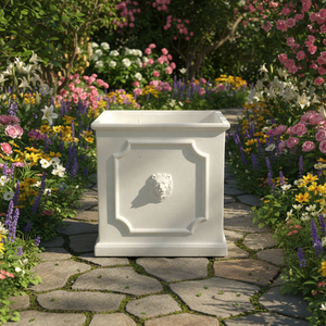 Vasos de Flores de Fibra de Argila Luxuosos e Ecológicos para Jardim ao Ar Livre, Novo Modelo Lionhead Europa - Product Image 2
