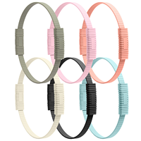 Accesorios de Yoga y Pilates de Alta Calidad, Portátiles, para Ejercicios de Fisicoculturismo, Mancuernas de Silicona, Anillo de Potencia, Tapete de Yoga