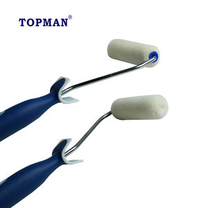 QIXI 4 "100% ミディアムパイルモヘアペイントローラー、光沢のあるサテンと木の汚れが木と金属の表面にドアパネルと床に - Product Image 4