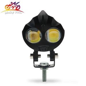 Thiết kế mới kép màu LED sương mù lái xe đèn phụ trợ 1000lm xe máy mini ánh sáng tại chỗ - Product Image 1