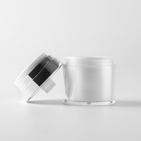 15g 30g/1oz 50g/2oz 100g pot de crème pour le visage sous vide bouche de canard rond droit paquet cosmétique