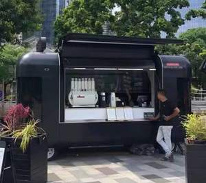 รถขายอาหารเคลื่อนที่พร้อมครัวครบชุดสำหรับขายเบอร์เกอร์ ฮอทดอก กา<span class=keywords><strong>แฟ</strong></span> ไอศกรีม <span class=keywords><strong>ชา</strong></span>นม<span class=keywords><strong>ไข่มุก</strong></span> พิซซ่า - Product Image 2