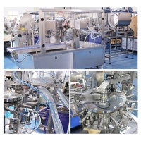 Remplissage automatique de liquides à double pompe, huile comestible, jus de fruits, grand volume, rotatif, 8 stations, emballage de sachets pré-fabriqués
