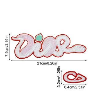 Tùy Chỉnh Năm Của Con Rắn Logo Thêu Sắt Trên Bản Vá Thiết Kế 2025 Mới Thiết Kế Rắn Huy Hiệu Thêu Cho Áo Sơ Mi - Product Image 4