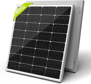 Módulo fotovoltaico monocristalino policristalino mono meia célula preto 120w 150w 200w 300w 400w watt 100w painel solar
