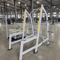 Rack de musculation commercial, cage de puissance, structure en acier robuste, support de barre multi-positions, équipement d'entraînement de force pour salle de sport