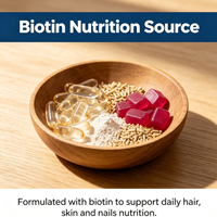 Gummies de biotine en marque blanche OEM, 60 unités, 10 000 MCG, complément alimentaire
