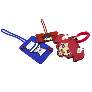 Custom Cute Kawaii PVC Luggage <b>Tag</b> <b>Name</b> <b>Tag</b> Personalized Silicone Luggage <b>Tag</b> <b>Name</b> <b>Tag</b> for Travelling - Product Image 3
