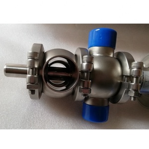 DN50 vệ sinh CIP khí nén đôi ghế trộn van bằng chứng với đầu điều khiển thông minh - Product Image 5