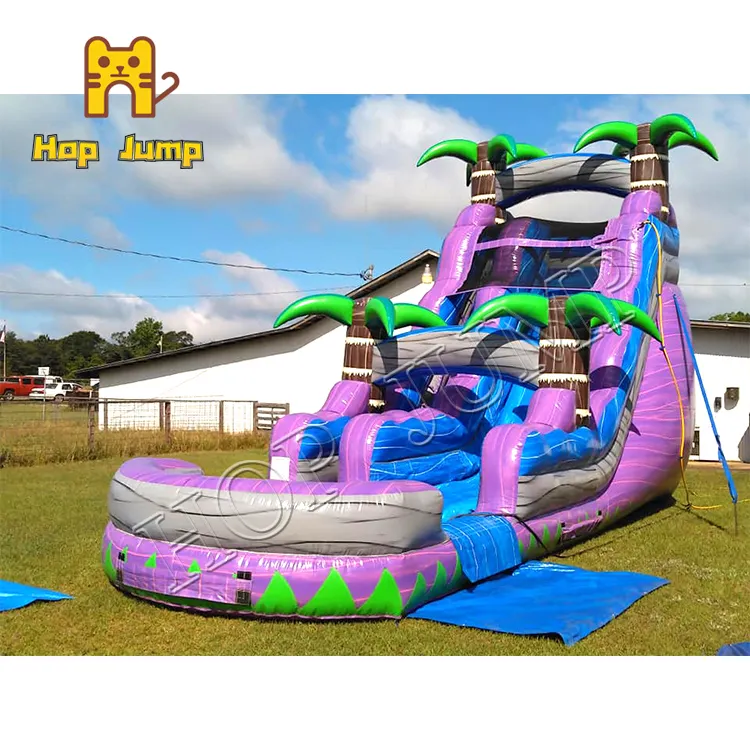 Commercial Rental 12ft14ft16ft18ft20ft22ft24ft28ft30ft50ft High Inflatable Water Slide Outdoor Playground Backyard For Sale