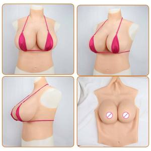 <span class=keywords><strong>Seins</strong></span> en silicone unisexe pour travestis, homme à femme, transgenre, avec tétons, faux sous-vêtements, formes de <span class=keywords><strong>seins</strong></span> en silicone demi-corps - Product Image 3