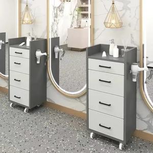 Chariot à cheveux à cadre métallique de conception moderne européenne, le plus populaire, vente en gros d'usine pour salon de beauté - Product Image 3