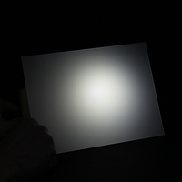 Échantillon gratuit de film diffuseur de lumière LED en polycarbonate PC, film diffuseur LCD