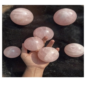 Sphère de quartz rose clair de haute qualité / Boule de cristal polie / Pierre précieuse de quartz rose naturel pour la fabrication de bijoux - Product Image 6