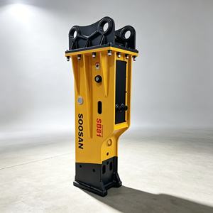 Martillo Hidráulico Silencioso Tipo Caja SOOSAN SB81 para Excavadoras Pesadas de 18-26 Toneladas, Trabajos de Demolición - Product Image 1