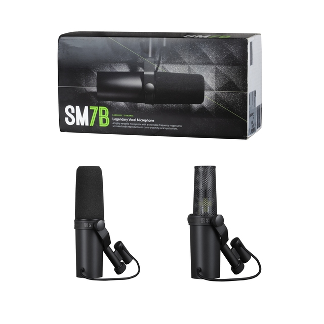 SM7B Professional Vocal Dynamic Microphone for Studio Recording Broadcasting Podcasting Streaming With