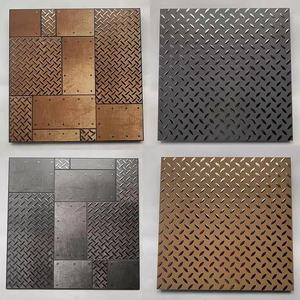 Rabattprodukt metall antike keramik rostfliesen 600 x 600 bodenfliesen zum verkauf - Product Image 1