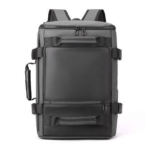 New Men's Backpack Business <b>Large</b> Capacity Laptop <b>Bag</b> Waterproof Pu Shoulder <b>Messenger</b> <b>Bag</b> Portable Travel Business Backpack - Product Image 1