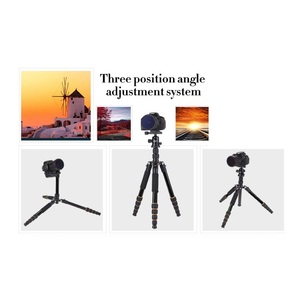 Trépied de voyage portable pour appareil photo numérique, monopode, équipement de photographie, charge 10KG, 62'', modèle Q 666 - Product Image 2