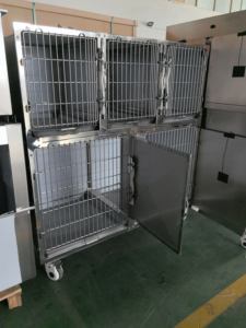 Equipo Veterinario OSCAT EC-3, Jaula para Perros de 5 Puertas, Material de Acero Inoxidable 304, Antiácido y Antioxidante - Product Image 6