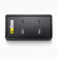 Stasiun Docking Mobil 90W USB-C USB-A 4 Port Cocok untuk Audi Q2L 2017-2023