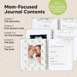 Pregnancy Diary <b>Planner</b> Leather Cover Spiral Perfect <b>Day</b> Mom Art Durable High Quality Paper with Your Own Design A3 - Product Image 3