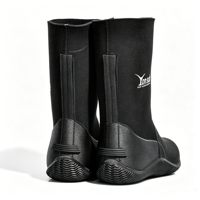 Bottes de plongée semi-étanches en néoprène 5 mm, bottines de plongée extensibles résistantes à l'eau, fabrication OEM ODM, logo personnalisé