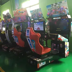आर्केड सवारी रेसिंग गेम सिम्युलेटर कार सिम्युलेटर गेम वीडियो गेम कार सिक्का संचालित मशीन बच्चों के मनोरंजन उपकरण
