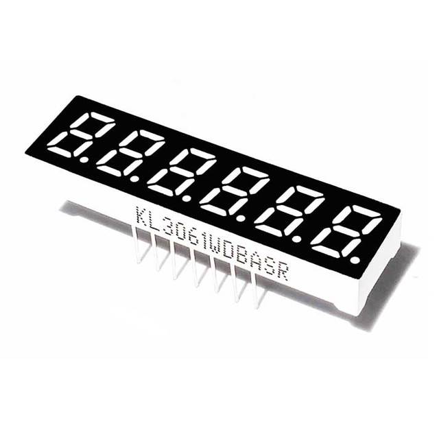 0.30 inch small size blue   7 segment numeric led display 6 digit or 6 digit seven segment led display
