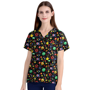 Uniformes Médicos Transpirables de Mezclilla para Dentistas y Enfermeras, Conjuntos Unisex de Mezcla de Algodón, Detecta Agujas, Disponibles - Product Image 5