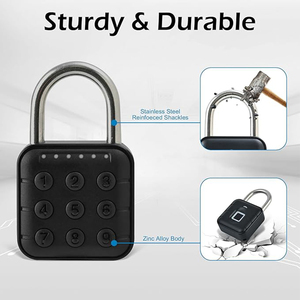 Serrure intelligente avec application, mot de passe, serrure de porte, serrure de cabinet, cadenas intelligent à empreinte digitale, déverrouillage rapide - Product Image 2