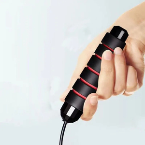 Corde à sauter rapide en gros avec câble en acier, réglable pour l'exercice, le fitness, l'entraînement sportif à domicile - Product Image 4