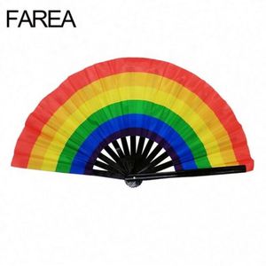 FAREA Abanicos Plegables de Bambú Personalizados Grandes con Luz Neón, Sensibles a Luz UV, con 12 Estilos y Técnicas de Pintura DIY - Product Image 5