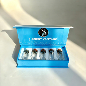 Cajas de Embalaje Reutilizables de Cartón para Viales de Péptidos Cosméticos con Cierre Magnético para 5 Viales de Péptidos de 3 ml y 1 Vial de Agua Bacteriana de 10 ml - Product Image 4