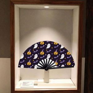 พัดไม้ไผ่แบบดั้งเดิมขนาด 33 ซม. ผ้าเพ้นท์ลายประวัติบริษัท ลำดับเวลาประวัติศาสตร์บริษัท ของที่ระลึกพนักงาน ศิลปะพื้นบ้าน ความรัก - Product Image 3