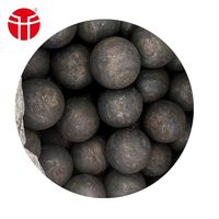 Billes en acier forgé de 60 mm et 80 mm, laminées à chaud, haute dureté 58HRC, certifiées ISO9001:2008, microstructure M+C, valeur d'impact 12J/cm