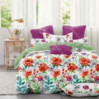 Collection de literie de luxe en gros : Ensemble de 6 pièces avec drap, housse de couette et rideaux assortis