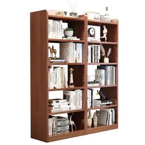 Étagère à livres en bois massif Wanjulai, 6 niveaux, pour salon, chambre, bureau à domicile, bibliothèque intérieure - Product Image 1