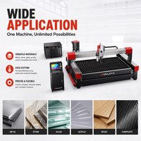 Cortadora de Chorro de Agua CNC WONLEAN de 5 Ejes, Máquina de Corte de Precisión para Acero, Mármol, Granito, Acrílico, Vidrio y Materiales Compuestos