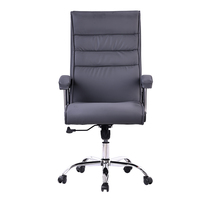 Chaise de bureau ergonomique pivotante réglable en hauteur, style moderne, en cuir, de luxe, pour cadres, vente en gros, directement de l'usine