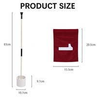 Mât de drapeau de golf personnalisé Mini drapeaux de golf pour mettre la coupe de poteau de trou vert et l'ensemble de bâtons de drapeau pour l'arrière-cour de terrain de golf