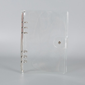 Carpeta transparente de PVC de hojas sueltas A6/A7/A5 personalizada, libro de portada personalizado, estilo impreso, cuaderno de almacenamiento impermeable, manual - Product Image 5